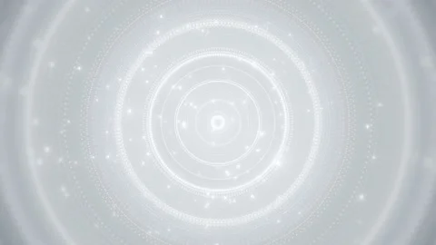 White Rings of Particles Stock Footage 135824503