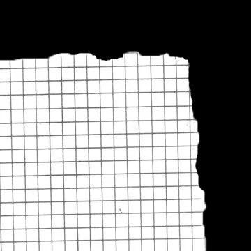 White ripped paper edge texture overlay background Illustrazione stock