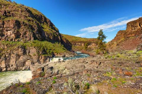 White River in Eastern Oregon Stock Photos