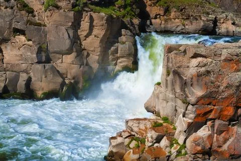 White River in Eastern Oregon Stock Photos