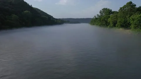 White River Fog Stock Footage 135277970