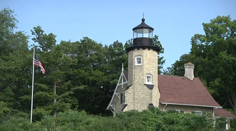 White River Lighthouse Vídeos de archivo 39490937