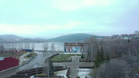 The White river in the town of Beloretsk Stock Footage 119356106