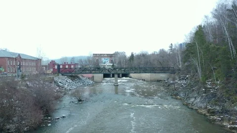 The White river in the town of Beloretsk Video stock 119356134