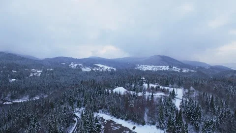 White river winter valley Stock Footage 321102657
