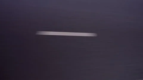 White Road Mark on Asphalt in Motion Stock Footage 320601355