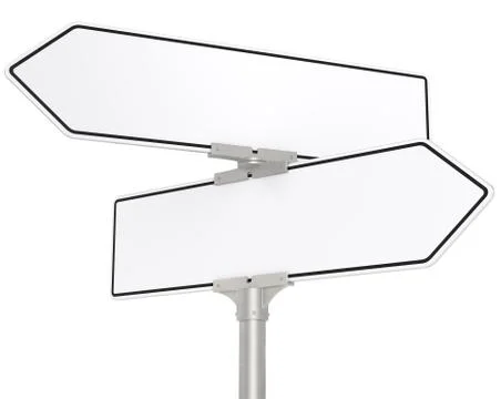 White Road signs. Stock Illustration
