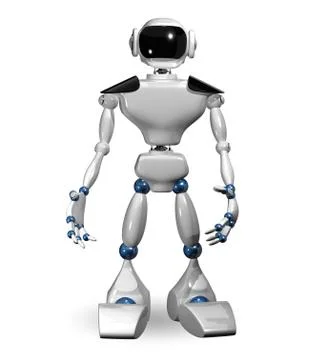 White robot Stock Illustration