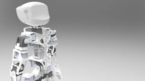 White Robot Stock-Illustration