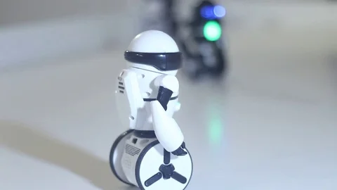 White robot mip Stock Footage 81784410