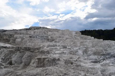 White rock formation Stockfoto's