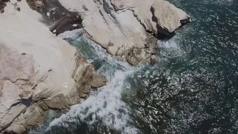 White rocks of Cyprus Stock Footage 134538466