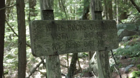 White Rocks Overlook Sign Vídeo Stock 24615096