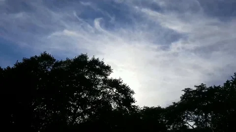 White rolling clouds Stock Footage 96546598