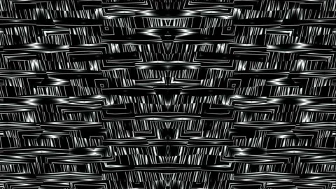 White Rolling Dashes Black mask Motion Pattern Abstract Wall VJ Loop Stock Footage 145131266