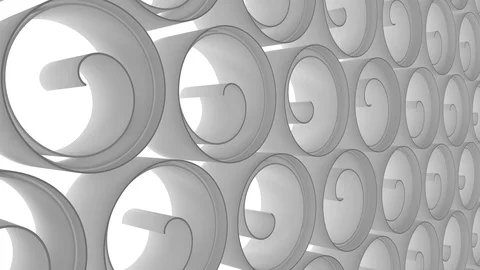 White rolls background Loop Stockbeeldmateriaal 102389492