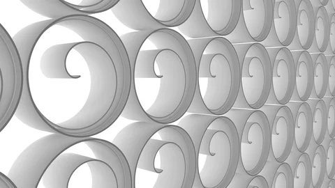 White rolls background Loop 스톡 동영상 102389662