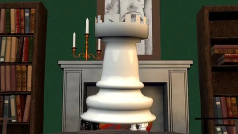 White rook 1 Stock Illustration