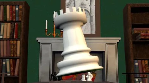 White rook 2 Stock Illustration