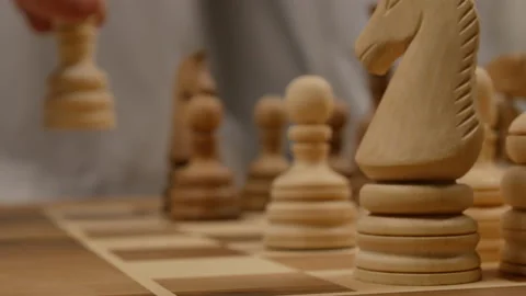 White rook attackes. blurred background Stock Footage 147075479