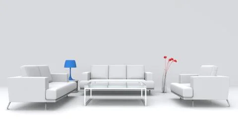 White Room 2 Stock Illustration