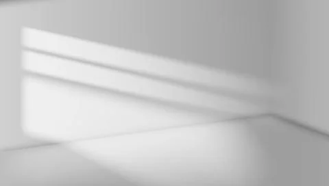 White Room Interior With Light Beam On Wall Stock Illustration