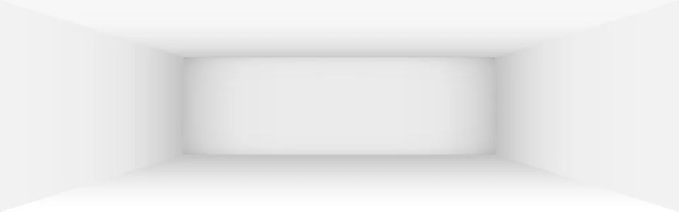 White room mockup. Empty space mockup. Clean 3d design with shadow. Interior  Illustrazione stock