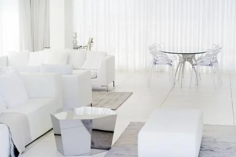 White room with sofa. Stock Photos