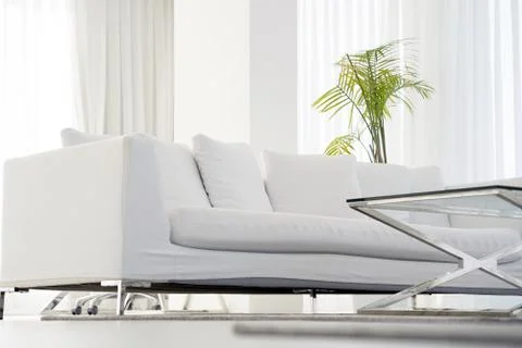 White room with sofa. Stock Photos