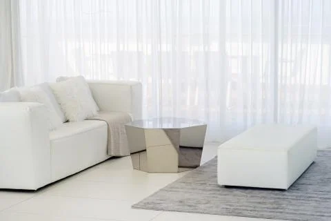 White room with sofa. Stock Photos