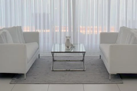 White room with sofa Stock Photos