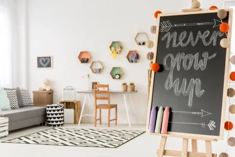 White room with study space Stock Photos