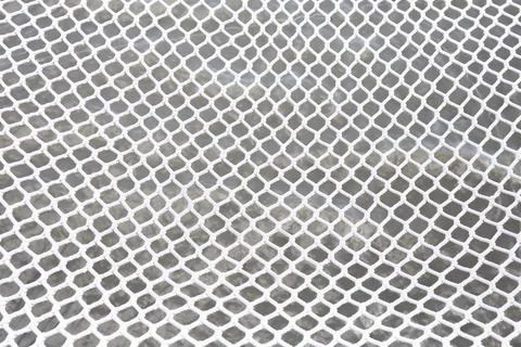 White rope netting on a white background. Stock Illustration
