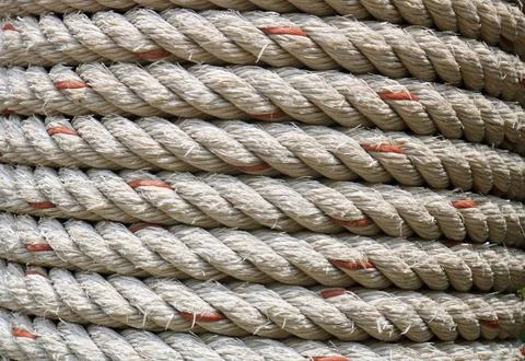 White rope rows pattern backgrouns. Stock Photos