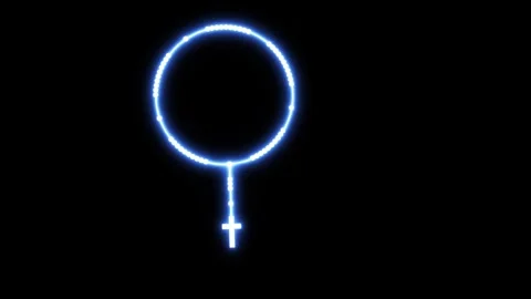White Rosary Glowing Icon with Flickering Effect on Black Background Stock Footage 248321416