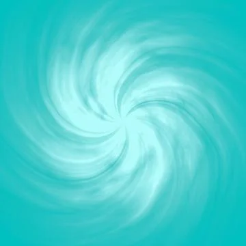 A white rotating galaxy on a turquoise background. Turquoise abstraction.  Stock Illustration