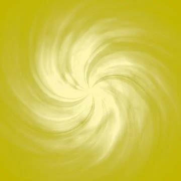 A white rotating galaxy on a yellow background. Yellow abstraction.  Stock Illustration