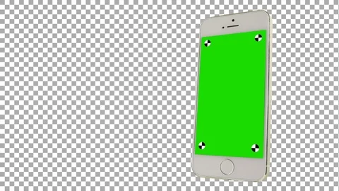White Rotating iPhone SE Smartphone Stock Footage 124218689