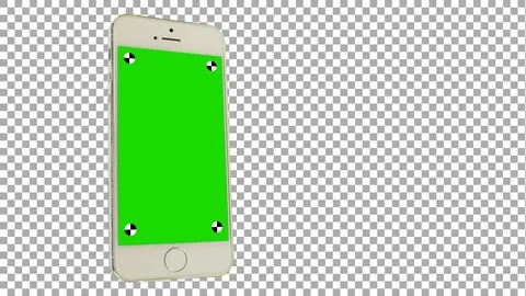 White Rotating iPhone SE Smartphone Stock Footage 124218695