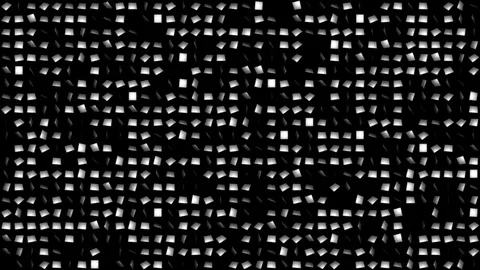 White Rotating Particles Like Confetti. Stock Footage 81560728