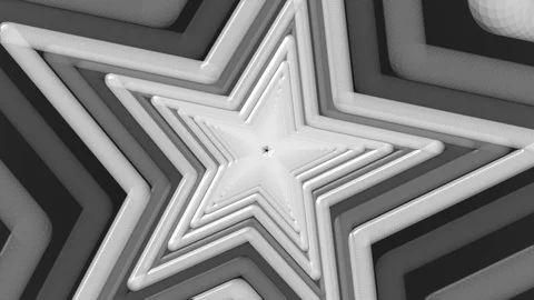 White Rotating Star Tunnel Video stock 100039309