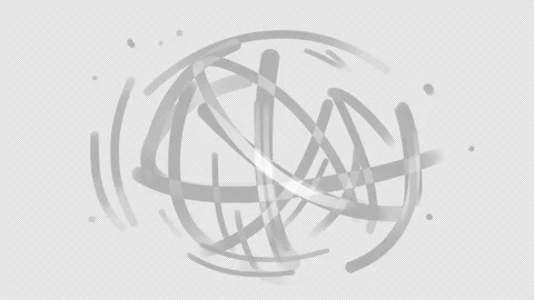 White rotating strokes on a black screen. Stock Footage 237336225