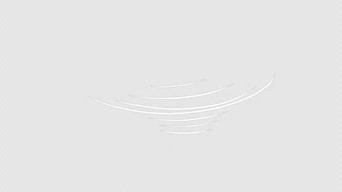 White rotation lines on a black screen. Stock Footage 259526530