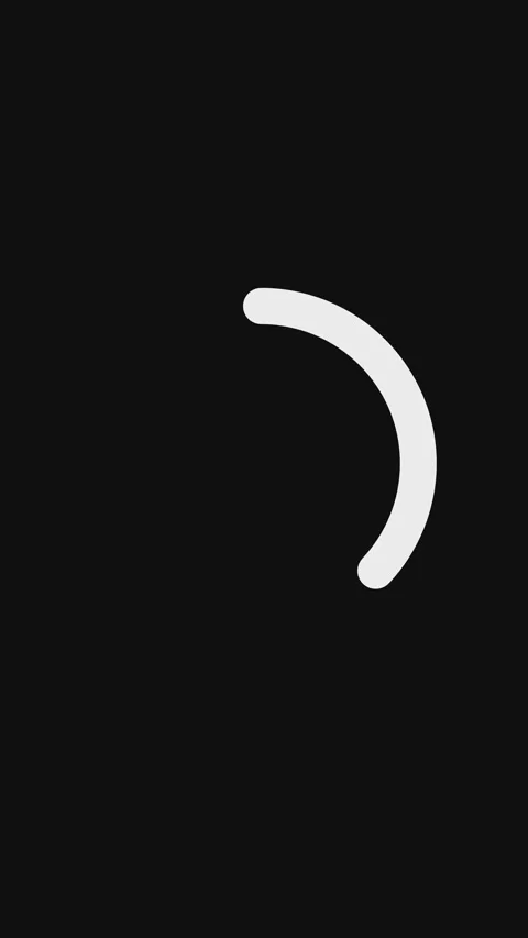 White round circle simple design loading animated on white background.  Stock Footage 297154019