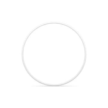 White round ring premium framework geometric base foundation 3d element dec.. Illustrazione stock