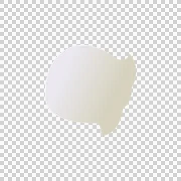 White round soft speech bubble vector graphic illustration. Stock Illustration