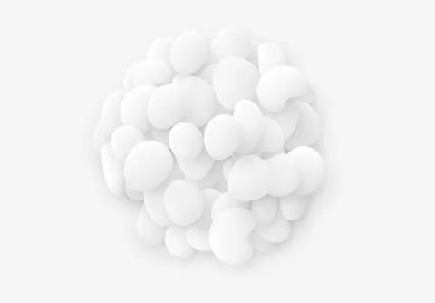 White Round sphere isolated background. Design elements of the liquid rounded 스톡 일러스트