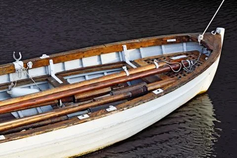 White rowing boat Stock Photos