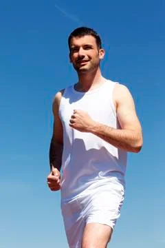 White running Stock Photos