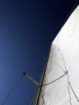White sail Stock Photos